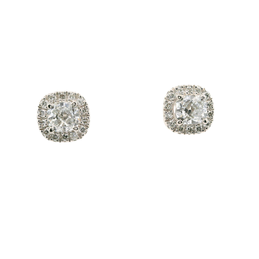 Elegant earrings with sparkling diamonds