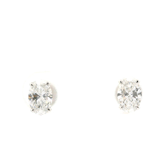 Elegant stud earrings with sparkling diamonds