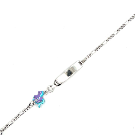 Elegant silver bracelet with unicorn charm