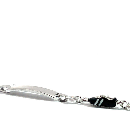 Elegant bracelet with black accent