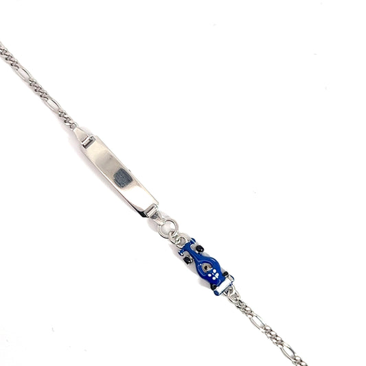 Elegant silver bracelet with charm