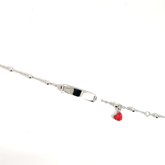 Elegant bracelet with heart pendant