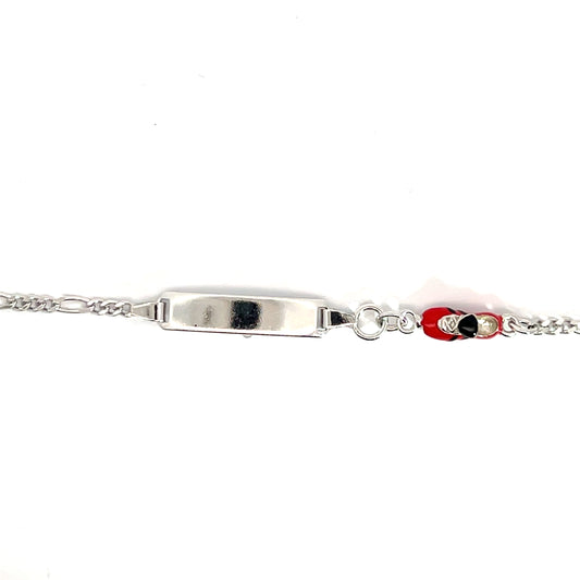 Elegant silver bracelet with a football boot