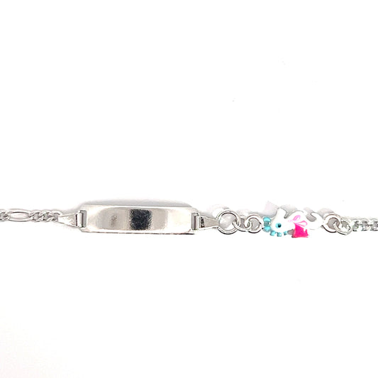 Elegant silver bracelet with charm