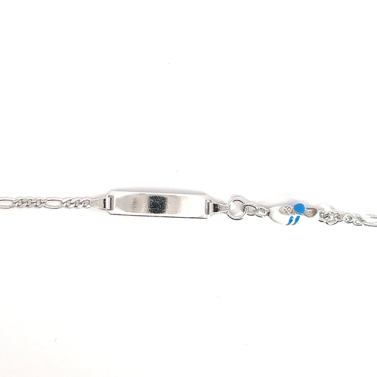 Elegantes Silberarmband mit einem Fussballschuh