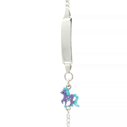 Elegantes Silberarmband mit Einhorn- Charme