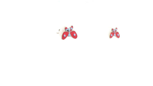 Ohrstecker in 925er Silber mit Schmetterlingen