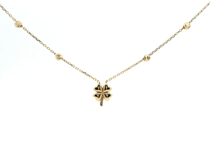 Elegante Kleeblatt-Halskette