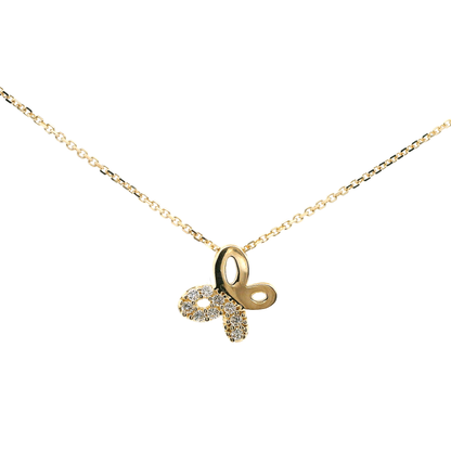 Elegante goldene Schmetterlingskette