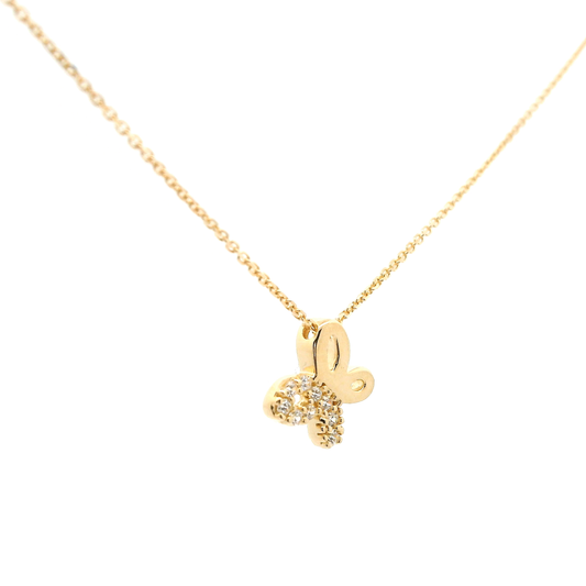 Elegante goldene Schmetterlingskette