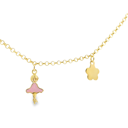 Elegante Ballerina-Halskette