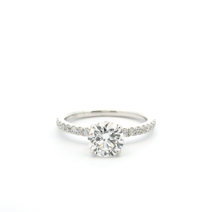 Eleganter Verlobungsring mit Brillant (lab-grown)