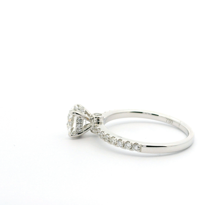 Eleganter Verlobungsring mit Brillant (lab-grown)