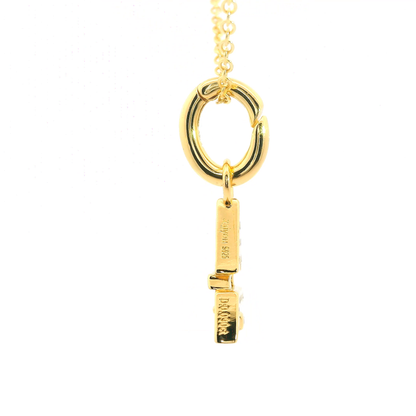 Elegant 925 silver gold-plated letter necklace