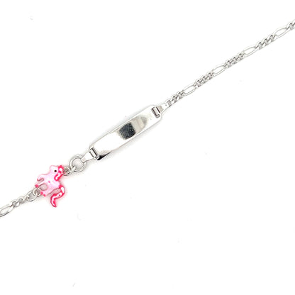 Elegantes Silberarmband mit Einhorn-Charme