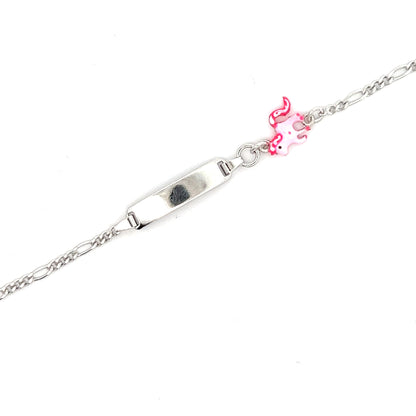 Elegantes Silberarmband mit Einhorn-Charme