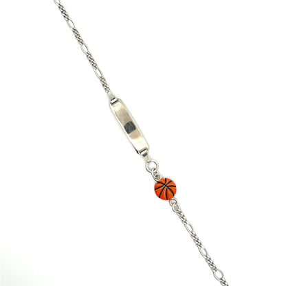 Sportliches Armband mit Basketball-Charme