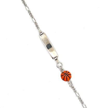 Sportliches Armband mit Basketball-Charme