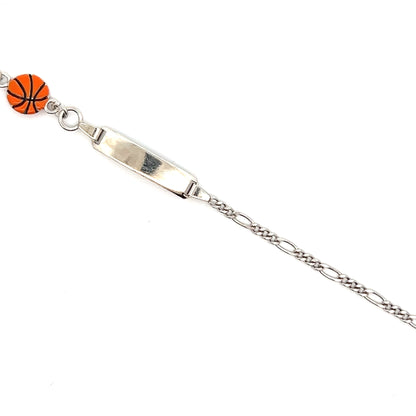 Sportliches Armband mit Basketball-Charme