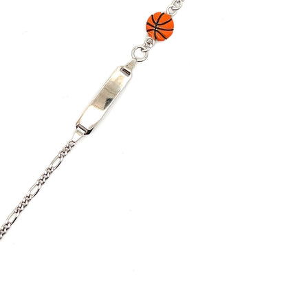 Sportliches Armband mit Basketball-Charme