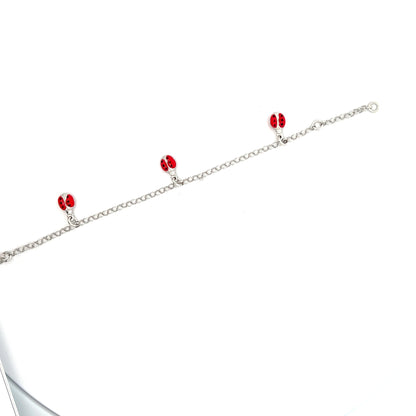 Charmantes Marienkäfer- Armband