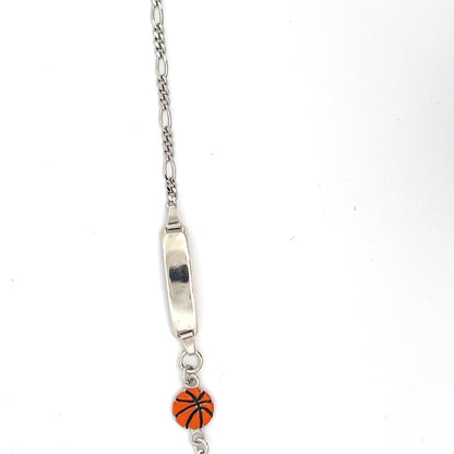 ID- Armband mit Basketball-Design