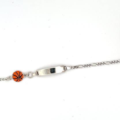 ID- Armband mit Basketball-Design