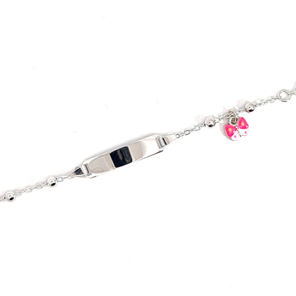 Elegantes Silberarmband mit Schmetterling -Charm