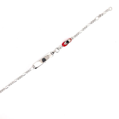 Elegante Silberarmband mit einem Fußballschuh