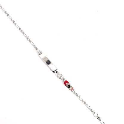 Elegante Silberarmband mit einem Fußballschuh