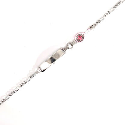 Elegantes Silberarmband mit Tennisschläger