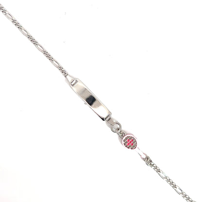 Elegantes Silberarmband mit Tennisschläger