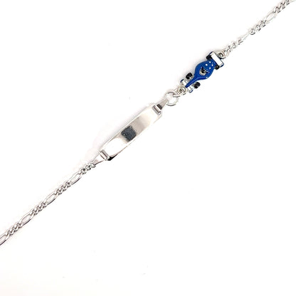Elegantes Silberarmband mit Formel-1-Charm