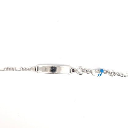 Elegantes Silberarmband mit einem Fussballschuh