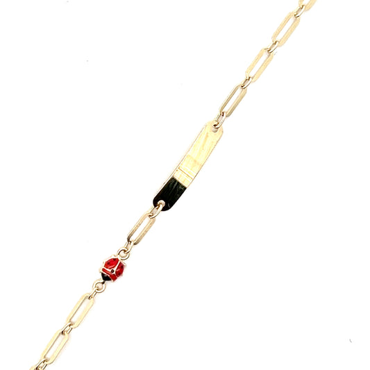 Kinder-ID-Gravur-Armband in 585er Gold