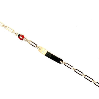 Kinder-ID-Gravur-Armband in 585er Gold