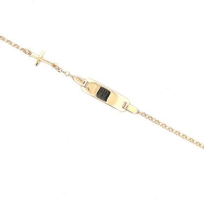 Gravur-Armband mit Kreuz