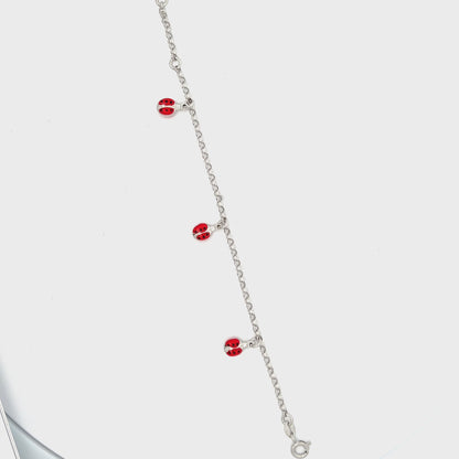 Charmantes Marienkäfer- Armband