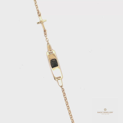 Gravur-Armband mit Kreuz