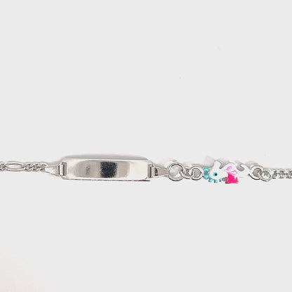 Elegantes Silberarmband mit Charm