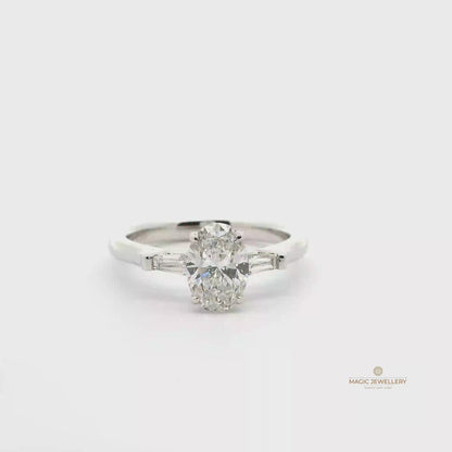 Eleganter Verlobungsring mit Diamant (lab-grown)