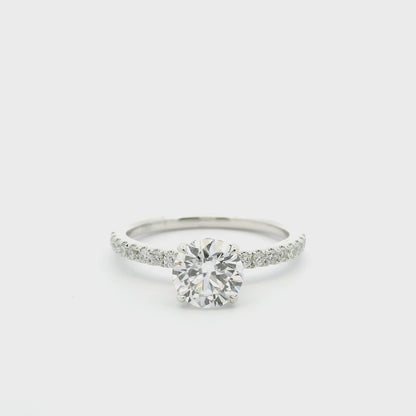 Eleganter Verlobungsring mit Brillant (lab-grown)