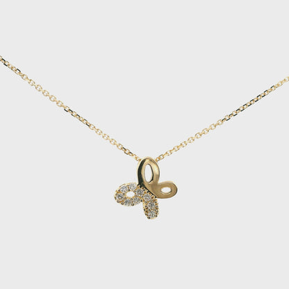 Elegante goldene Schmetterlingskette