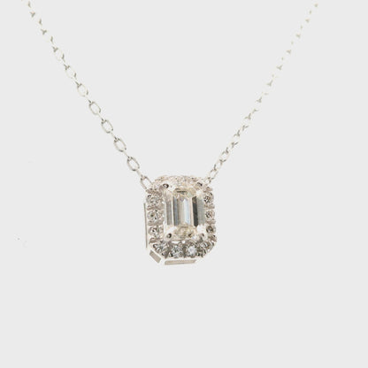 Elegant necklace with diamond pendant