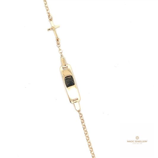 Gravur-Armband mit Kreuz